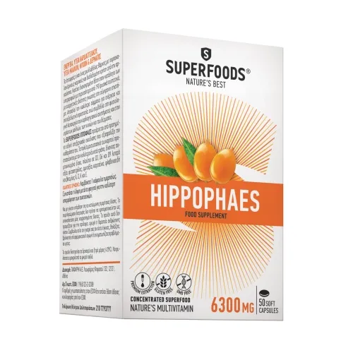 SUPERFOODS kapsulės Hippophaes ENERGY, N30