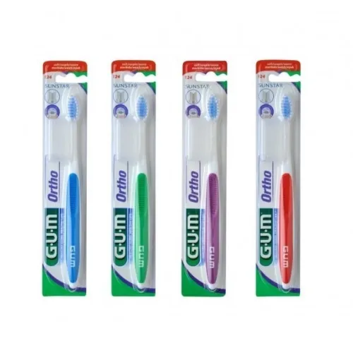 G.U.M. dantų šepetėlis breketams ORTHODONTIC 4-ROW, N1