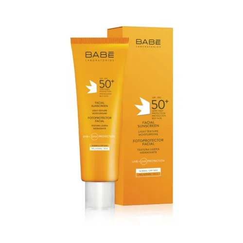 BABE lengvos tekstūros apsauginis kremas veidui SUN LIGHT SPF50+, 50ml -  
