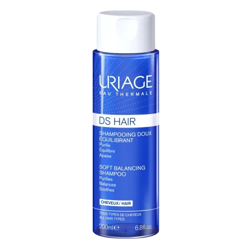 URIAGE švelnus balansuojamasis šampūnas D.S. HAIR, 200ml