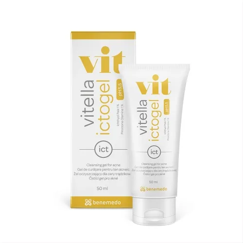 VITELLA prausimosi gelis riebiai odai ICTOGEL, 50ml -  