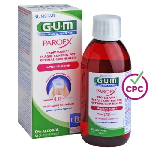 GUM® skaliklis su 0,12% chlorhexidine + CPC PAROEX, 300ml -  