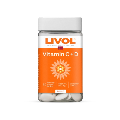 Product image of LIVOL EXTRA Vitaminai C + D, 60 tabl.