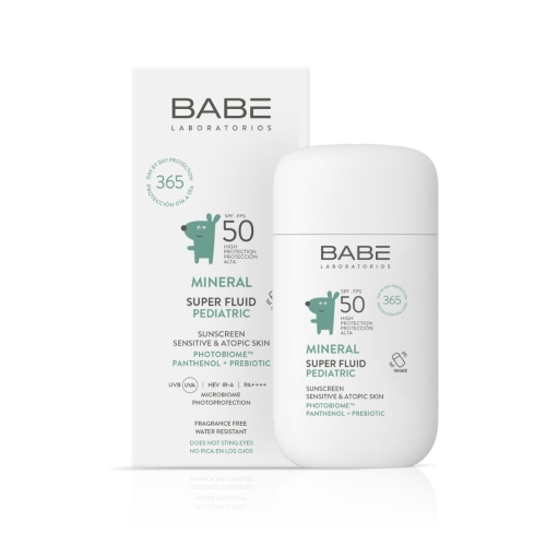 Product image of BABÉ mineralinė apsauga vaikams MINERAL SUPER FLUID SPF50, 50ml