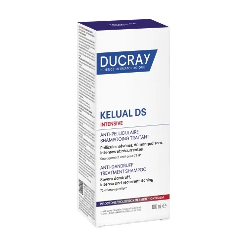 DUCRAY šampūnas nuo pleiskanų KELUAL DS INTENSIVE, 100 ml -  