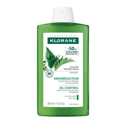 KLORANE šampūnas su dilgėlių ekstraktu, 400 ml -  