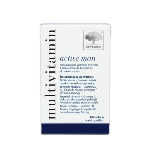NEW NORDIC Multivitamin Active Man tab. N120