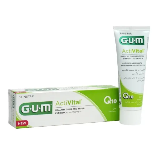 Product image of G.U.M. dantų pasta su Q10 kofermentais ACTIVITAL, 75ml