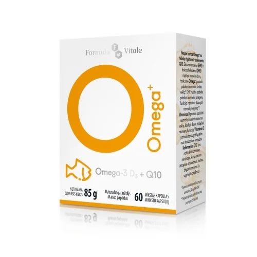 Formula Vitale OMEGA-3+ Q10, kapsulės N60