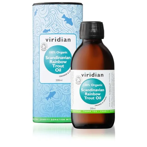VIRIDIAN 100% ORGANIC SCANDINAVIAN TROUT OIL, 200ml -  