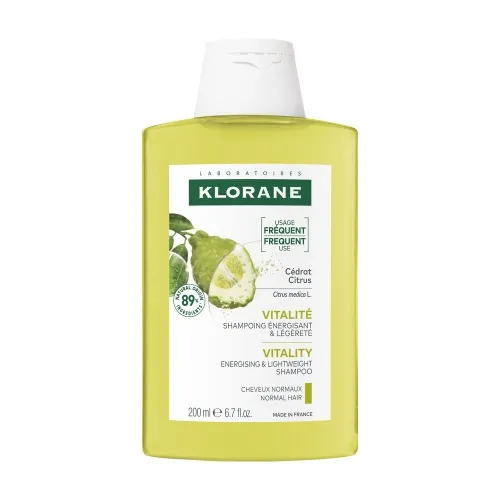 KLORANE šampūnas su citrusų ekstraktu, 200 ml -  
