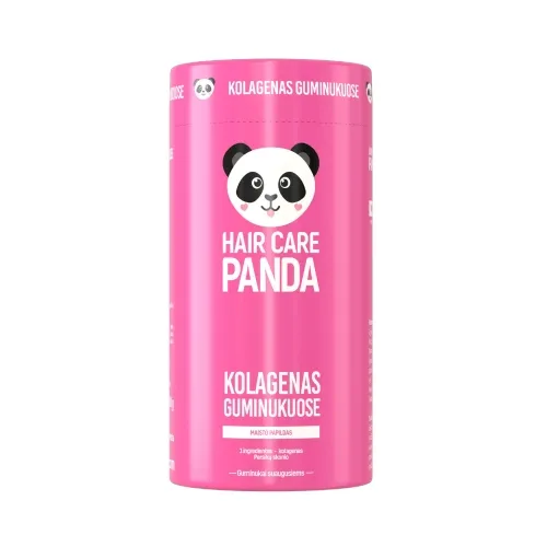 HAIR CARE PANDA Maisto papildas kolagenas guminukuose, 60 guminukų