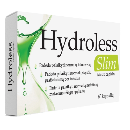Product image of HYDROLESS SLIM kapsulės, N60