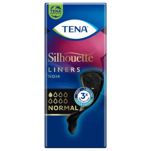 TENA įklotai SILHOUETTE NOIR NORMAL, juoda spalva, N26 -  
