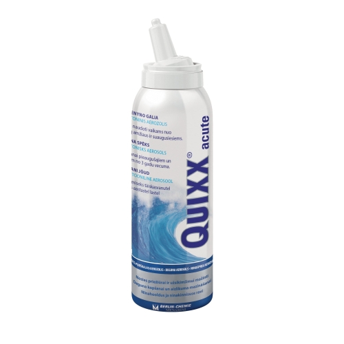 QUIXX® hipertoninis jūros vandens nosies purškalas ACUTE, 100ml -  2