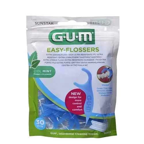 G.U.M. dantų siūlai su laikikliu EASY FLOSSERS, N30