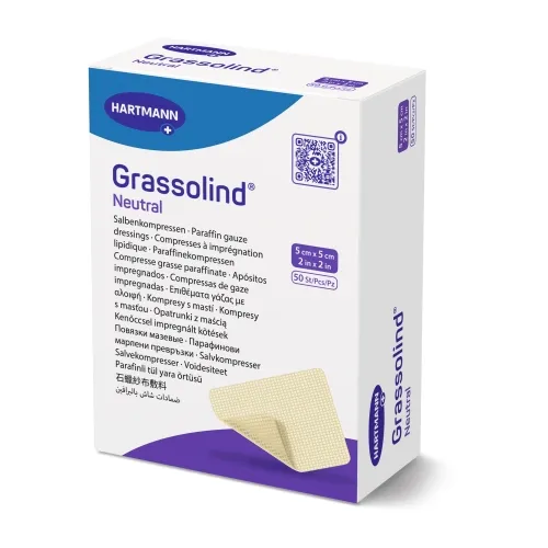 Product image of GRASSOLIND NEUTRAL sterilus tinklelinis tvarstis, 10 x 10 cm, 1 vnt.