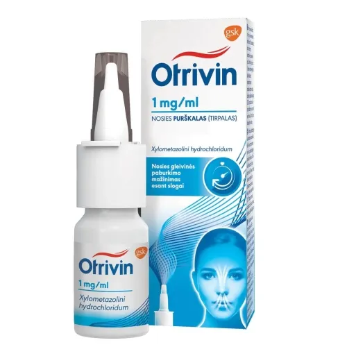 Otrivin 1mg/ml nosies purškalas, tirpalas 10ml -  2