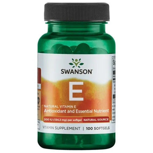 SWANSON Vitaminas E kapsulės 100 Kaps.