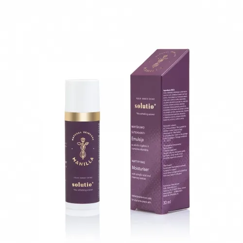 MANILLA matiškumo suteikianti veido emulsija SOLUTIO, 30ml -  