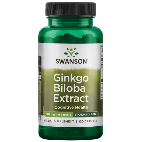 SWANSON Ginkgo Biloba standartizuotas ekstraktas caps. N120