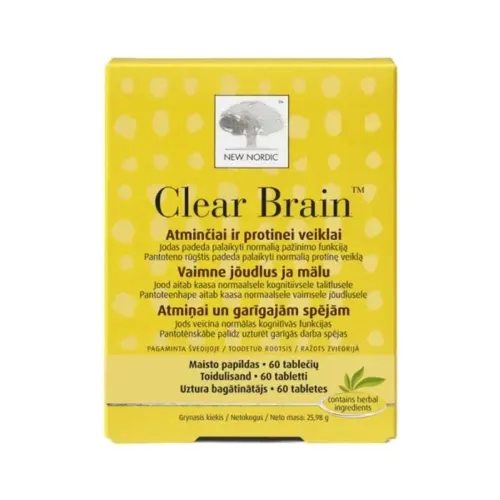 Product image of NEW NORDIC tabletės CLEAR BRAIN, N60