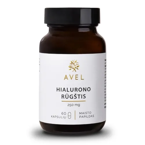 AVEL HIALURONO RŪGŠTIS, 60 kapsulių