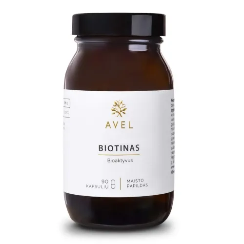 AVEL BIOAKTYVUS BIOTINAS, 90 kapsulių