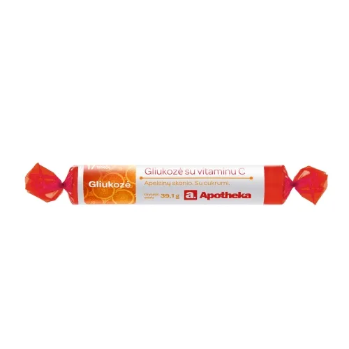 APOTHEKA Gliukozė su vitaminu C, N17 -  