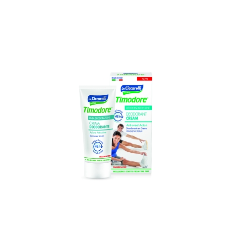 TIMODORE  kremas nuo pėdų prakaitavimo 48H, 50ml