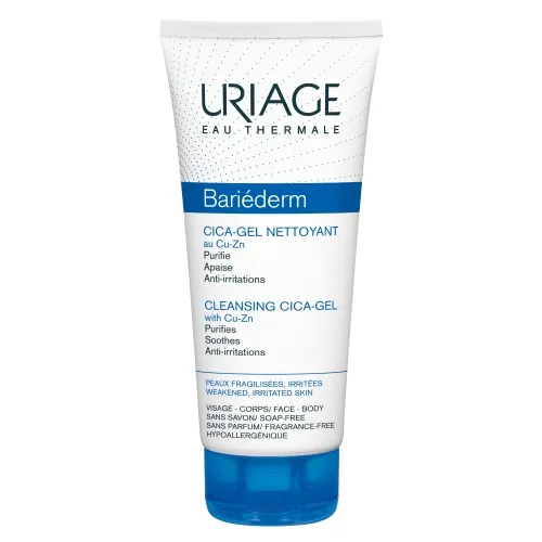 URIAGE gelinis prausiklis su Cu-Zn BARIEDERM CICA, 200ml