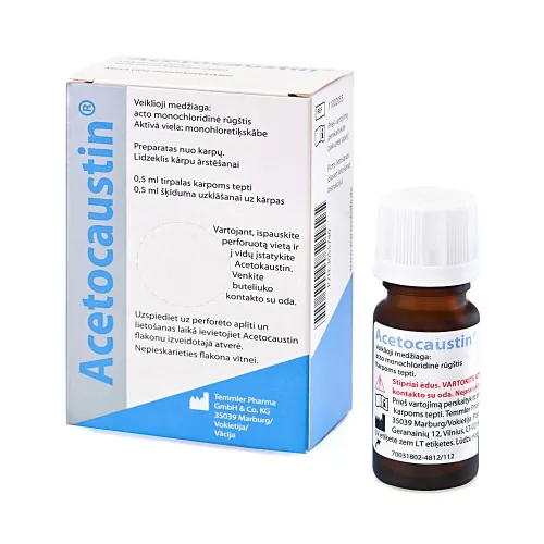 ACETOCAUSTIN skystis karpoms, 0,5ml