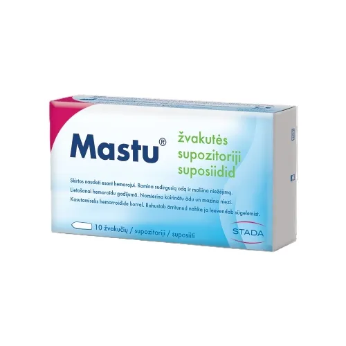 Mastu žvakutės (nuo hemorojaus) 10 vnt