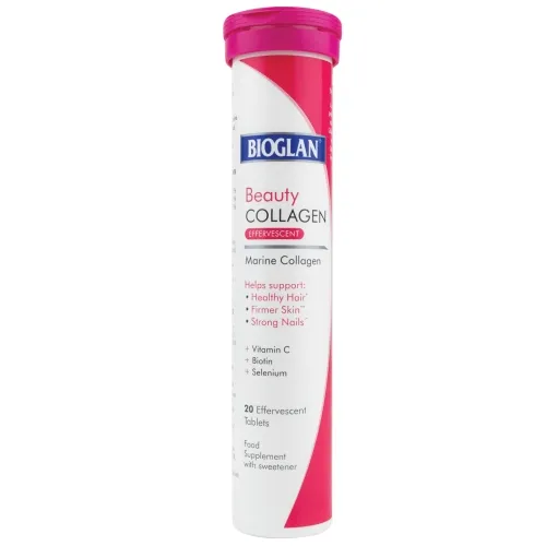 BIOGLAN šnypščiosios tabletės BEAUTY COLLAGEN EFFERVESCENT, N20 -  