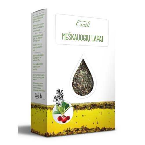 EMILI meškauogių lapų arbata, 1.5g x N20