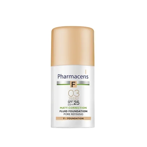 PHARMACERIS F matinė pudra MATTIFYING SPF25, Nr.3, 30ml -  