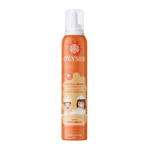 Product image of OLYSEE dušo putos VAIKAMS persikų ir abrikosų aromato