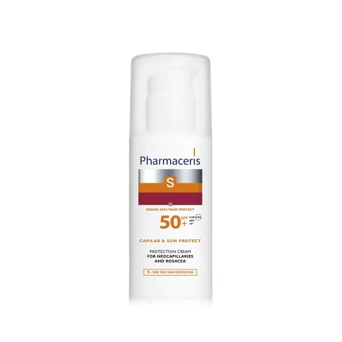 PHAPHARMACERIS S, CAPILAR PROTECT Apsauginis veido kremas, SPF50+,50ml