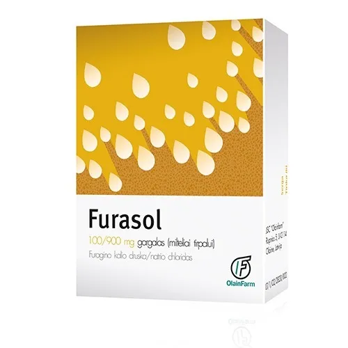 Furasol 1g gargalas, milteliai tirpalui N5