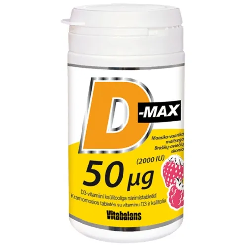 VITABALANS D-MAX 50mcg, 90 tablečių -  