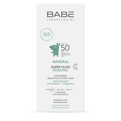 BABÉ mineralinė apsauga vaikams MINERAL SUPER FLUID SPF50, 50ml -  2