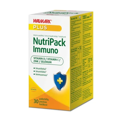 Walmark Nutripack Immuno (vitaminas C, D, selenas, cinkas), 30 pak.