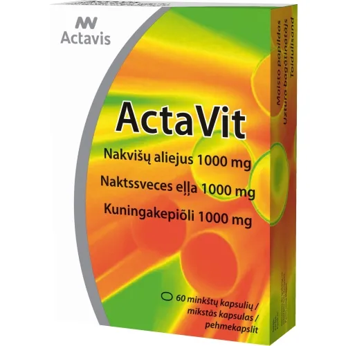 ActaVit Nakvišų aliejus 1000mg kapsulės N60 -  