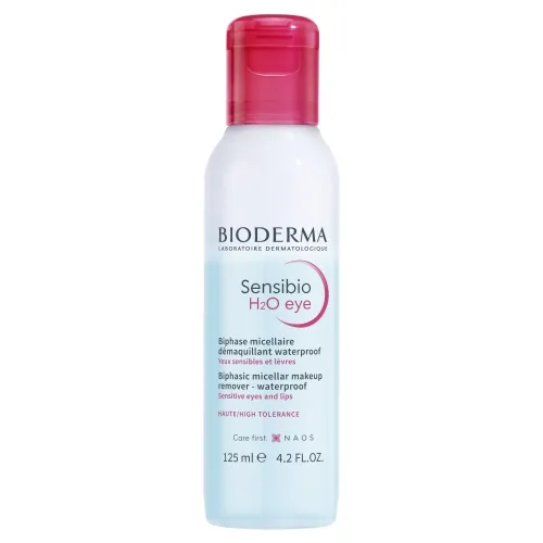 Product image of BIODERMA dvifazis micelinis makiažo valiklis Sensibio H2O eye, 125 ml
