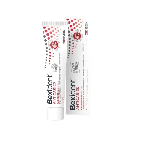 Dantų pasta ėduonies profilaktikai BEXIDENT® ANTICARIES, 125ML