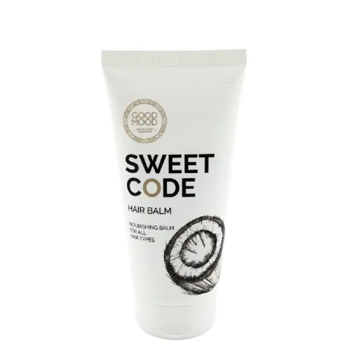 GOOD MOOD kokosų balzamas visų tipų plaukams su SWEET CODE, 400ml -  