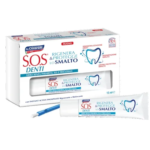 Ciccarelli SOS DENTI ENAMEL emalį atkuriantis serumas, 15ml -  
