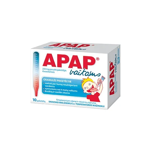 Apap 250mg granulės N10
