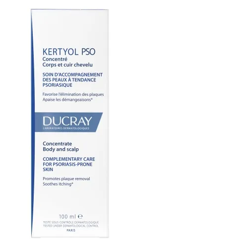 DUCRAY psoriazės pažeistos odos koncentratas KERTYOL PSO, 100 ml -  