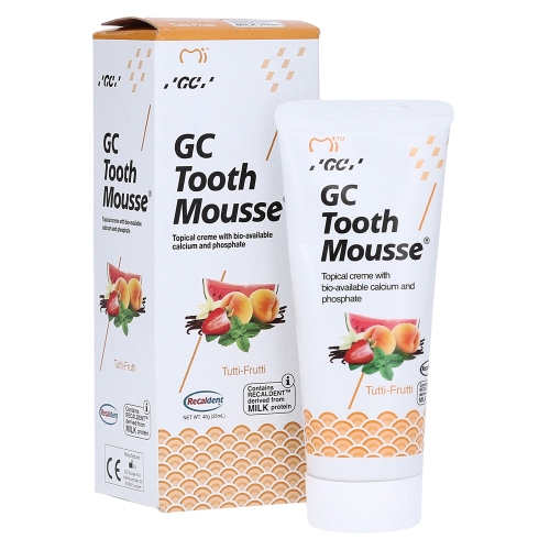 GC paviršinis dantų kremas TOOTH MOUSSE, tutti frutti skonio, 35ml